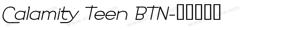 Calamity Teen BTN字体转换